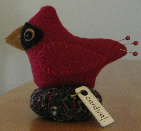 Cardinal Red Bird Pin Keep