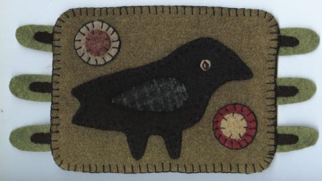 crow penny rug